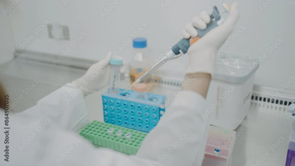 Scene of scientist finding a cure in laboratory, Concept science and technology, Research in the laboratory, scientist working in laboratory Scene of scientist finding a cure in laboratory, Concept science and technology, Research in the laboratory, scientist working in laboratory