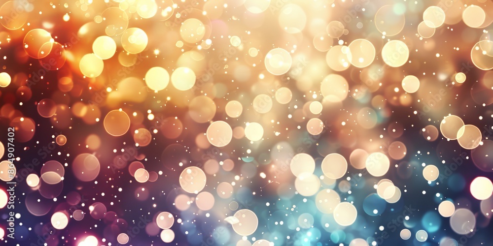 Vibrant bokeh background with colorful lights and glittering particles, perfect for festive and celebratory themes. Vibrant bokeh background with colorful lights and glittering particles, perfect for festive and celebratory themes.