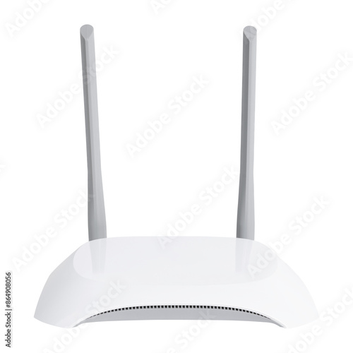 Obraz na płótnie Wireless router mockup png 5G network device