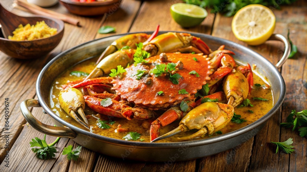Butter garlic crab, Indian food Butter garlic crab, Indian food