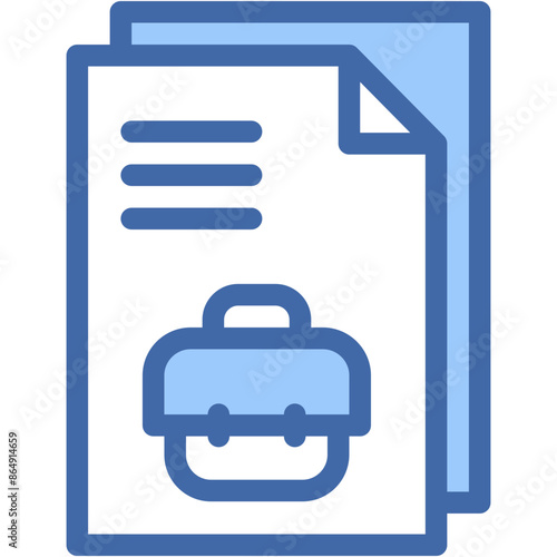 Vector Icon Document, Briefcase, File, Bag, Portfolio, Archives