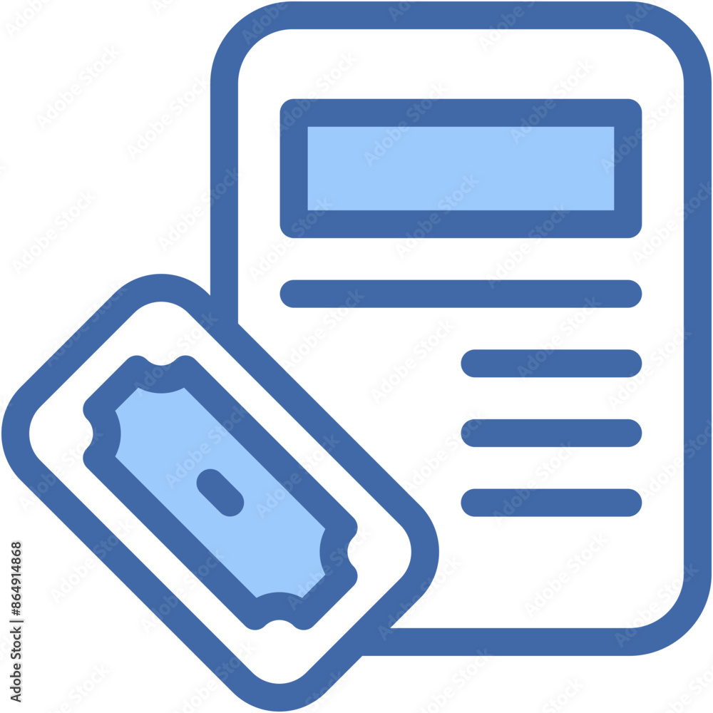 Vector Icon Finance, Business and Finance, Cash, Notes, Money, Documents Vector Icon Finance, Business and Finance, Cash, Notes, Money, Documents
