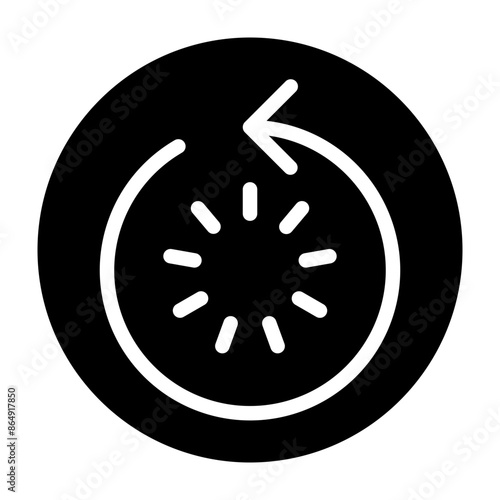 Restart Vector Glyph Icon Design