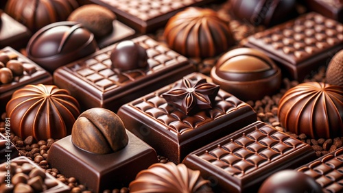 Box chocolate and nuts