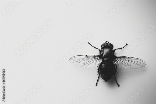 Eine Fliege von oben photo