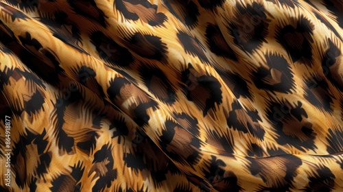 Leopard Print Wildcat Design in Stylish Textile photo