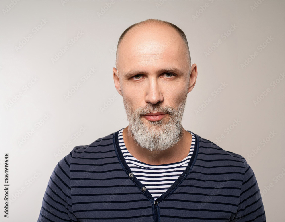 Studio Portrait of Handsome Senior Man Studio Portrait of Handsome Senior Man