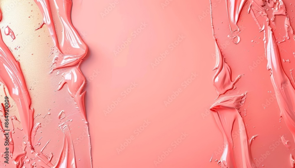 Light coral gradient background, highlighter smears on sides, minimalist glow, middle copy space Light coral gradient background, highlighter smears on sides, minimalist glow, middle copy space