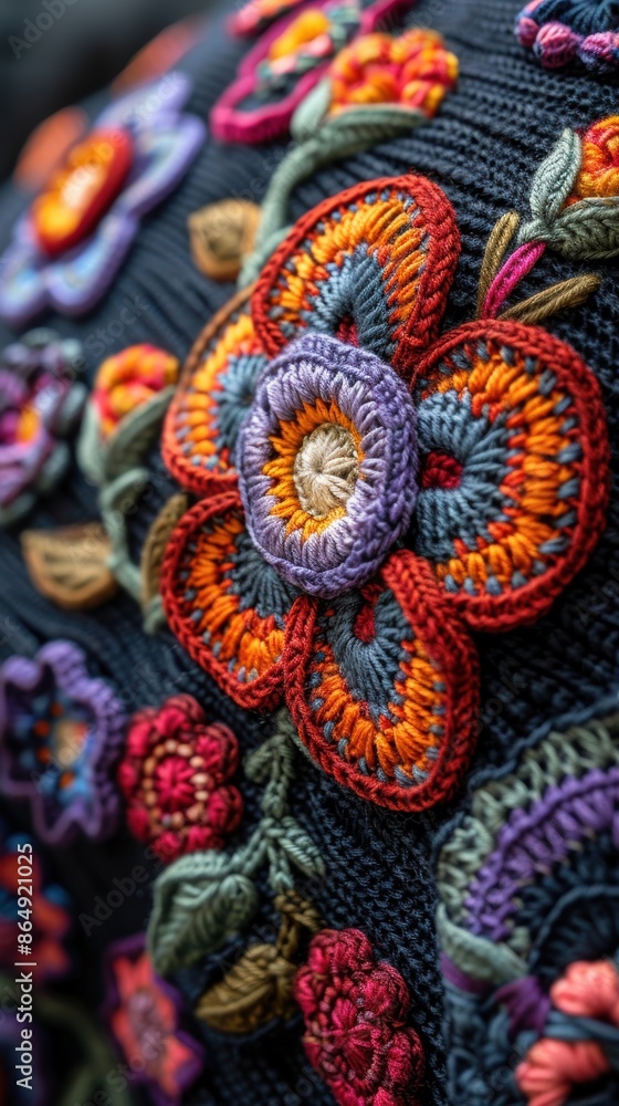 Detailed shot of the intricate patterns in a piece of crochet work, 8K, Full HD. Detailed shot of the intricate patterns in a piece of crochet work, 8K, Full HD.