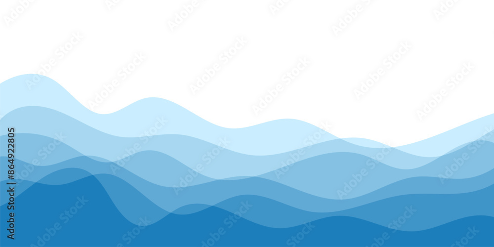 Background vector illustration of blue ocean wave layer Background vector illustration of blue ocean wave layer