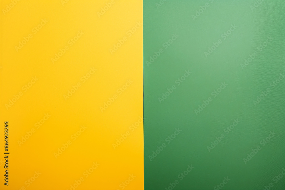 A simple background split vertically into yellow and green halves creating a bold contrast A simple background split vertically into yellow and green halves creating a bold contrast