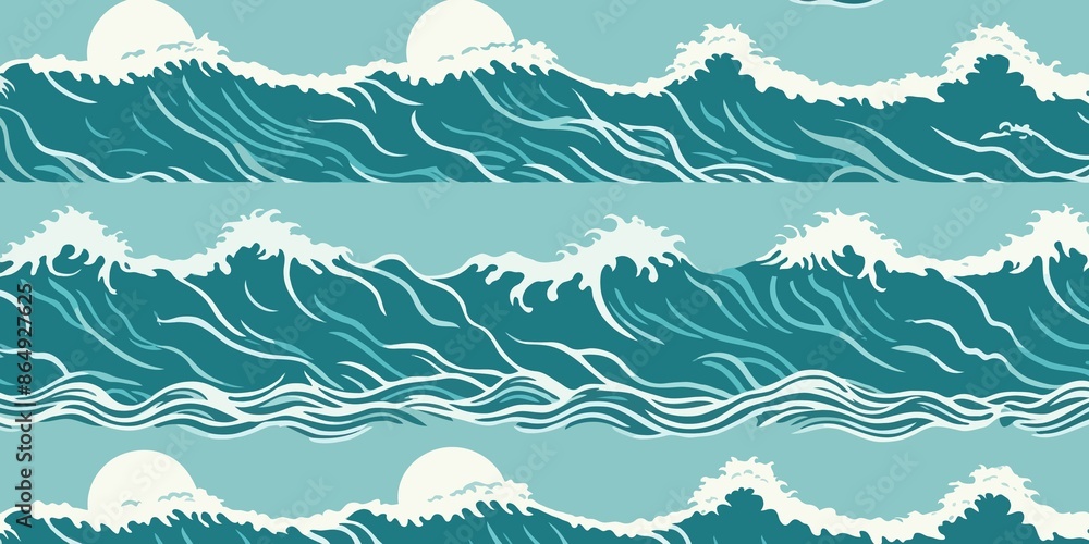 Abstract Ocean Waves Pattern. Abstract Ocean Waves Pattern.