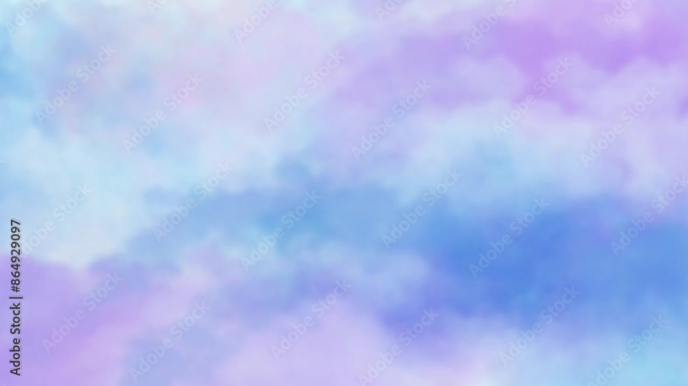 Abstract clouds animation, colorful pastel painting Abstract clouds animation, colorful pastel painting