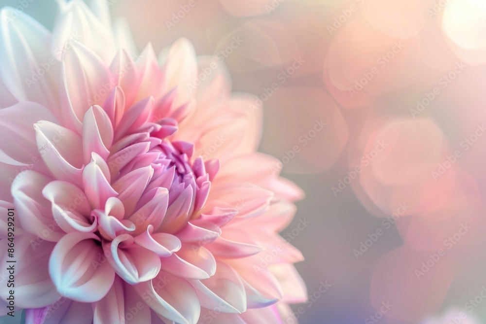 A single pink flower with blurred surroundings A single pink flower with blurred surroundings