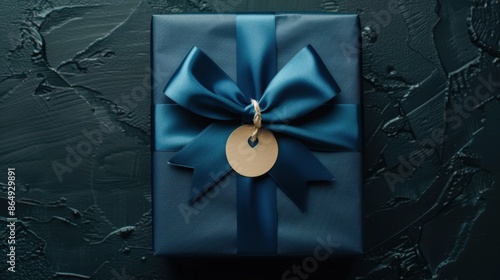 The blue gift box photo