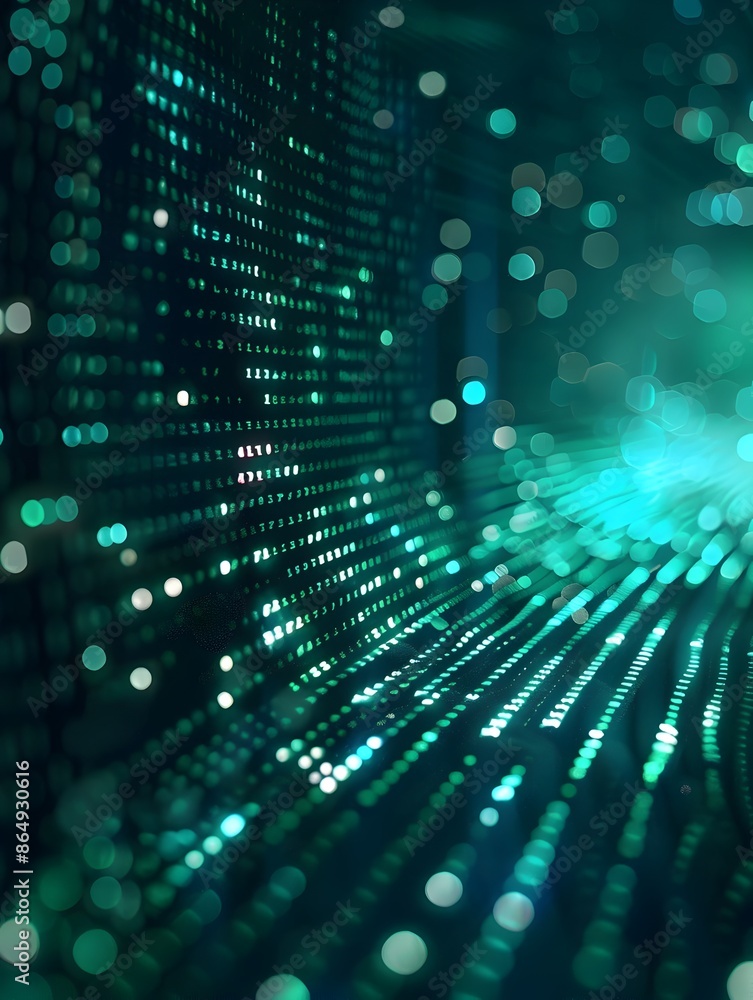 Mesmerizing Digital Code Wallpaper with Flowing Neon Lights and Luminous Particles Mesmerizing Digital Code Wallpaper with Flowing Neon Lights and Luminous Particles