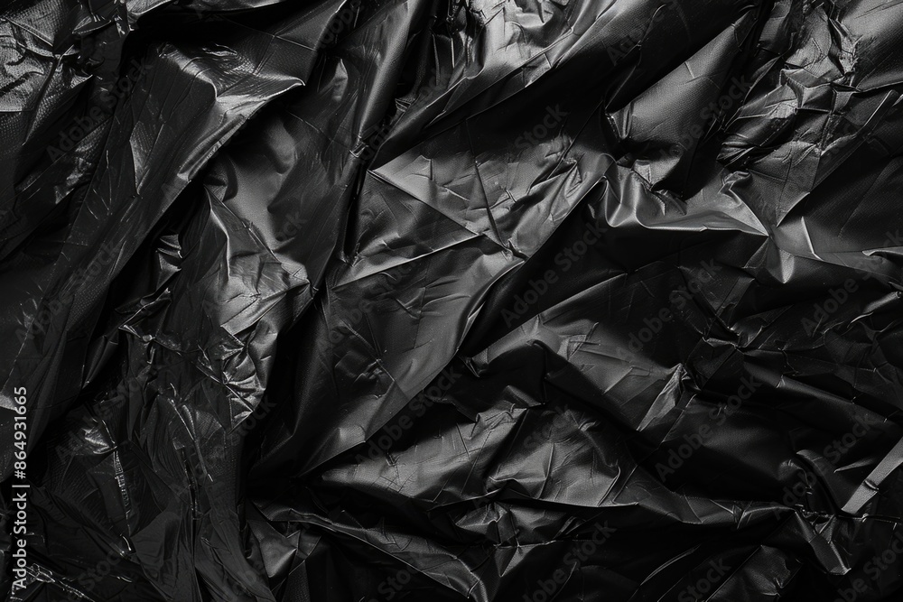A close-up shot of a piece of black plastic A close-up shot of a piece of black plastic