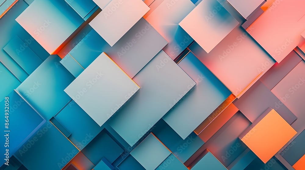 Vivid Geometric Abstract Background with Clean Minimalist Layout and Vibrant Color Palette Vivid Geometric Abstract Background with Clean Minimalist Layout and Vibrant Color Palette