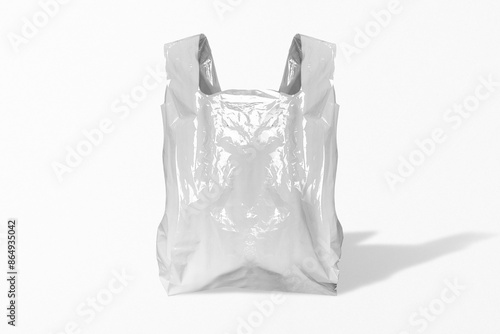 Plastic grocery bag mockup png transparent, business branding