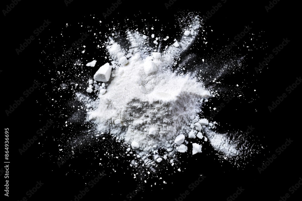 A close-up shot of a powder-covered object, possibly an antique or relic A close-up shot of a powder-covered object, possibly an antique or relic