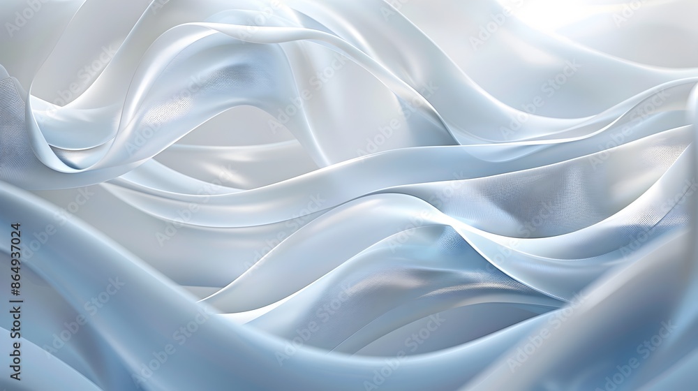 Serene Flowing Abstract Background with Clear Pastel Gradient Waves and Curves Serene Flowing Abstract Background with Clear Pastel Gradient Waves and Curves