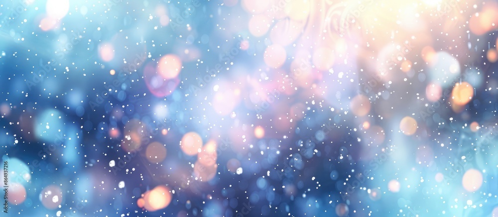 Abstract winter background with bokeh effects Abstract winter background with bokeh effects