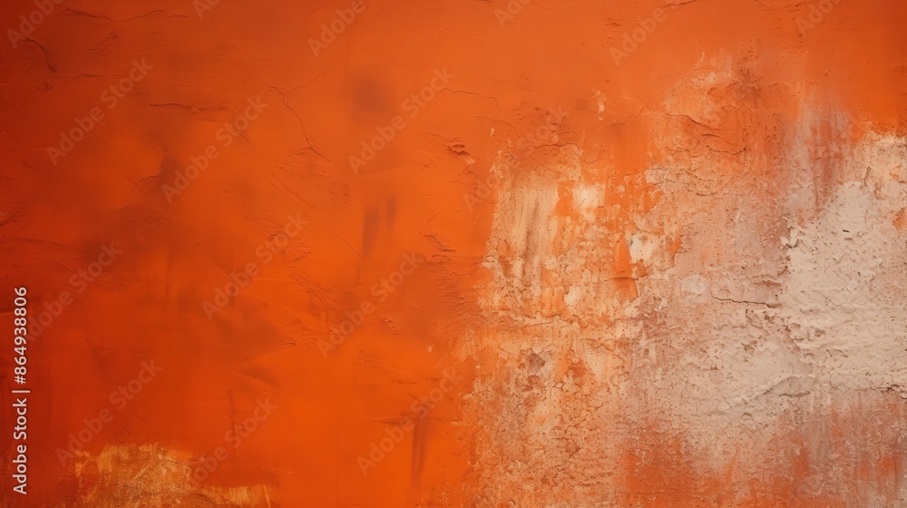 Orange Wall with Patchy Texture Orange Wall with Patchy Texture