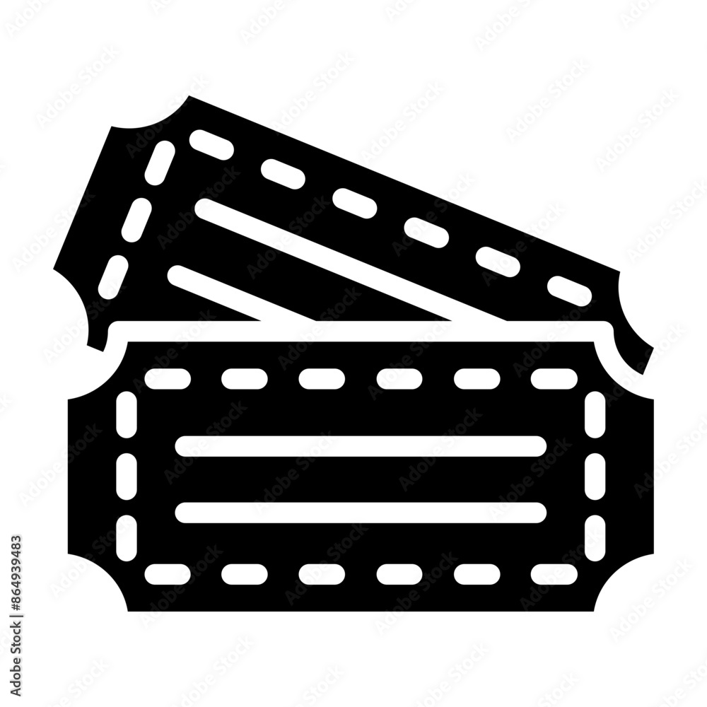 Movie Ticket Vector Glyph Icon Design Movie Ticket Vector Glyph Icon Design