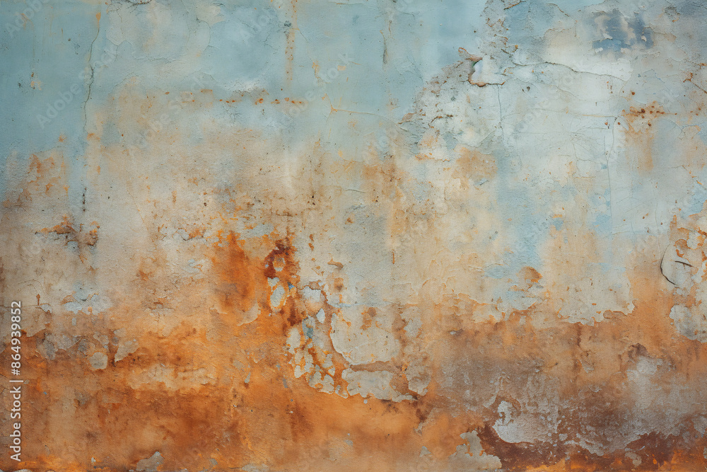 Rusty Metal Surface with Peeling Paint, Grunge Texture Background for Vintage Design and Industrial Concepts Rusty Metal Surface with Peeling Paint, Grunge Texture Background for Vintage Design and Industrial Concepts