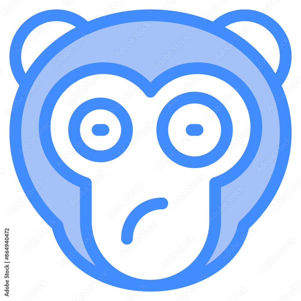 Vector Icon Thinking, Monkey, Animal, Wildlife, Pet Vector Icon Thinking, Monkey, Animal, Wildlife, Pet