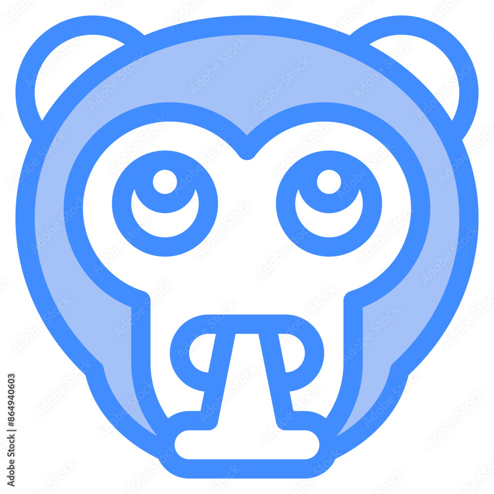 Vector Icon Puke, Monkey, Animal, Wildlife, Pet Vector Icon Puke, Monkey, Animal, Wildlife, Pet