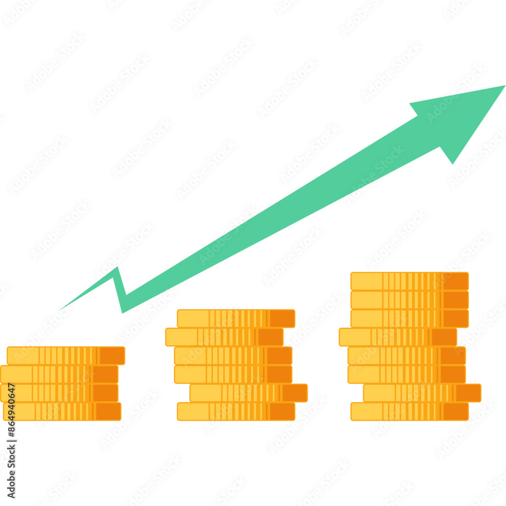Fototapeta premium Growth Investment Illustration