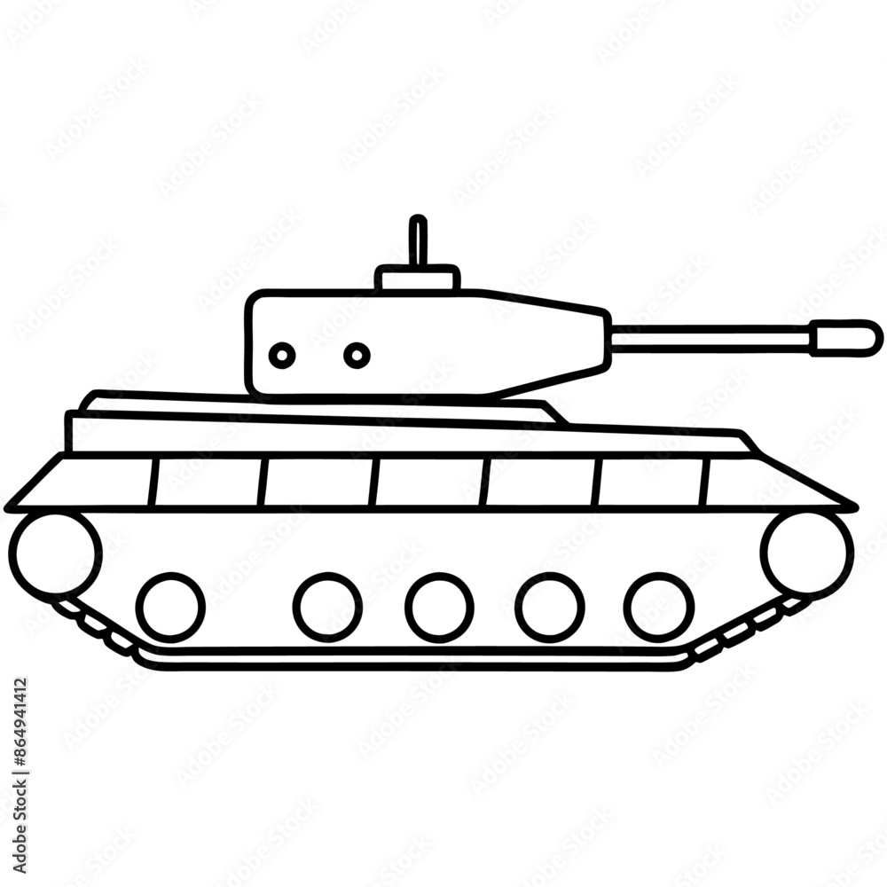 tank outline coloring book page line art illustration digital drawing tank outline coloring book page line art illustration digital drawing