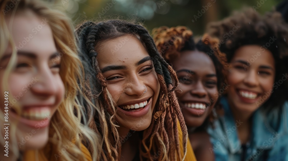 Image of a group of friends laughing and enjoying each other's company, their genuine connections creating a warm and inviting atmosphere Image of a group of friends laughing and enjoying each other's company, their genuine connections creating a warm and inviting atmosphere