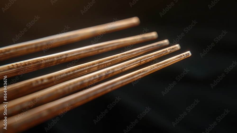 A stack of chopsticks placed neatly on a table A stack of chopsticks placed neatly on a table