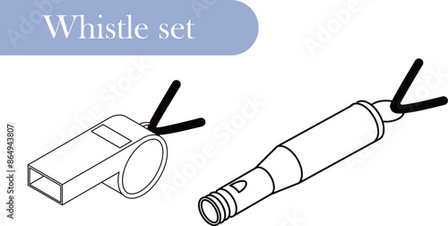 ホイッスルのイラスト