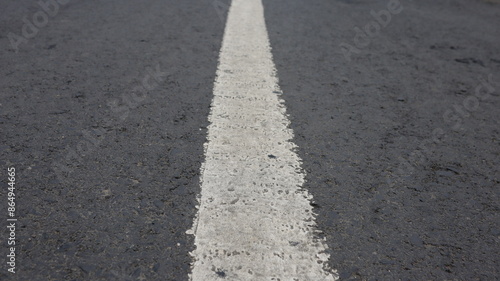 close up of the texture of a paved road in the middle of the forest