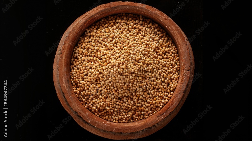 A brown bowl filled with a mix of various foods, great for depicting meals or snacks A brown bowl filled with a mix of various foods, great for depicting meals or snacks