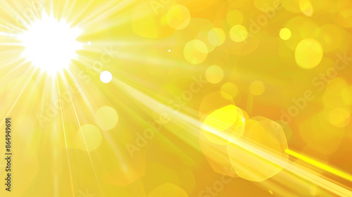 Golden abstract light strea...