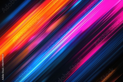 A colorful abstract design on a black background