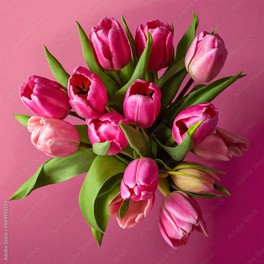 bouquet of pink tulips bouquet of pink tulips