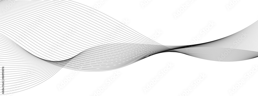 Abstract grey smooth element swoosh speed wave modern stream background ...
