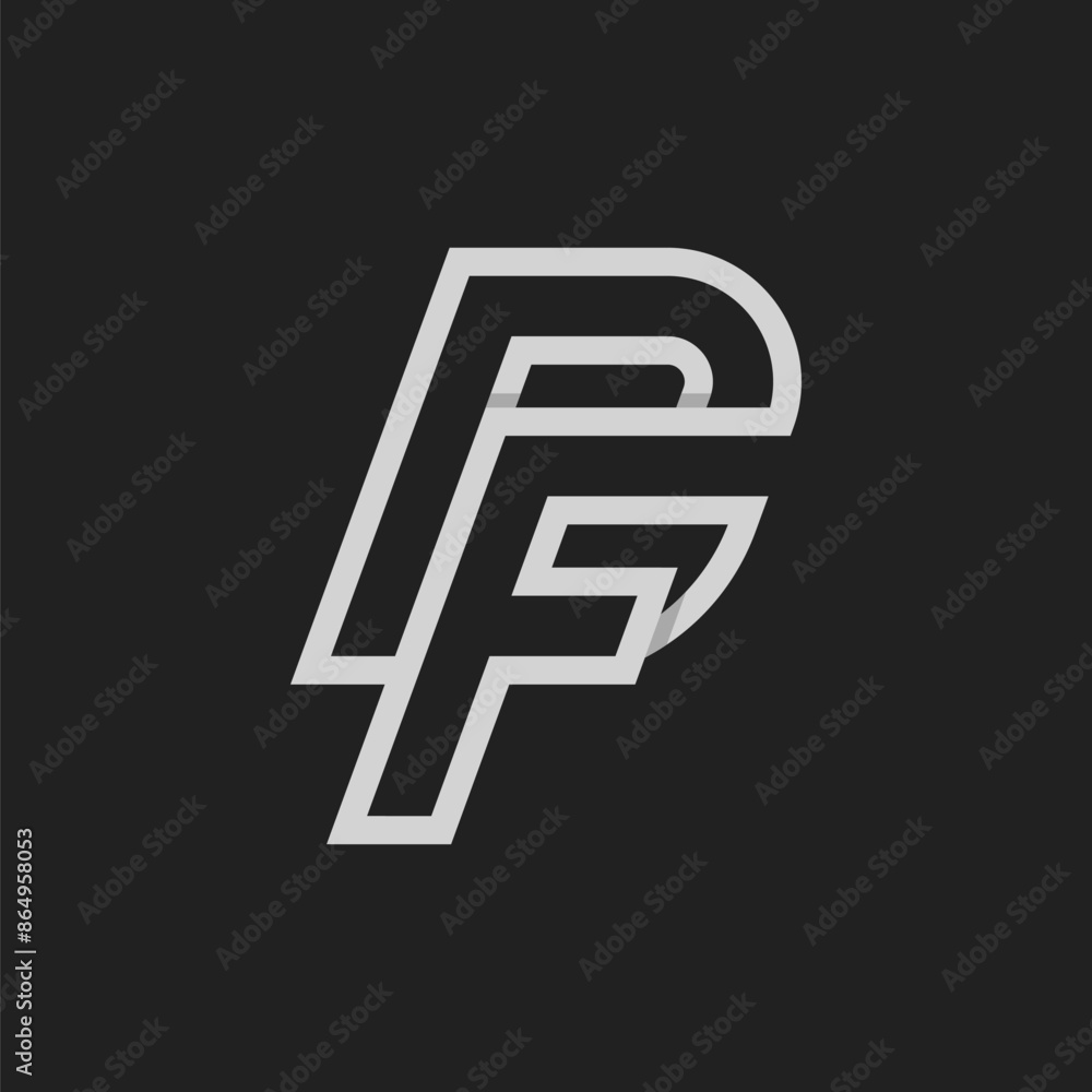 Letter DF or FD Logo, Monogram Logo letter D with F combination, design logo template, vector illustration Letter DF or FD Logo, Monogram Logo letter D with F combination, design logo template, vector illustration