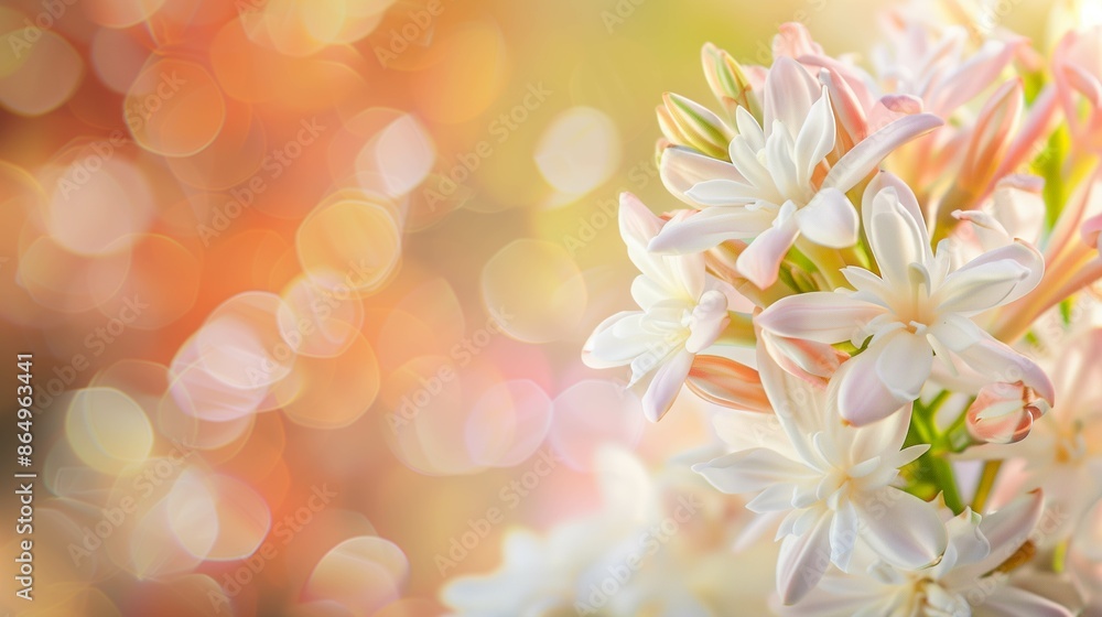 abstract bokeh background with flowers abstract bokeh background with flowers