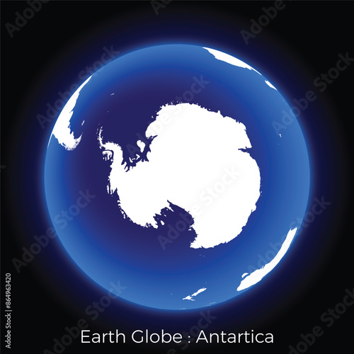 Earth Globe by Continent