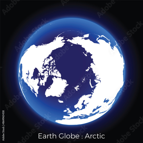 Earth Globe by Continent