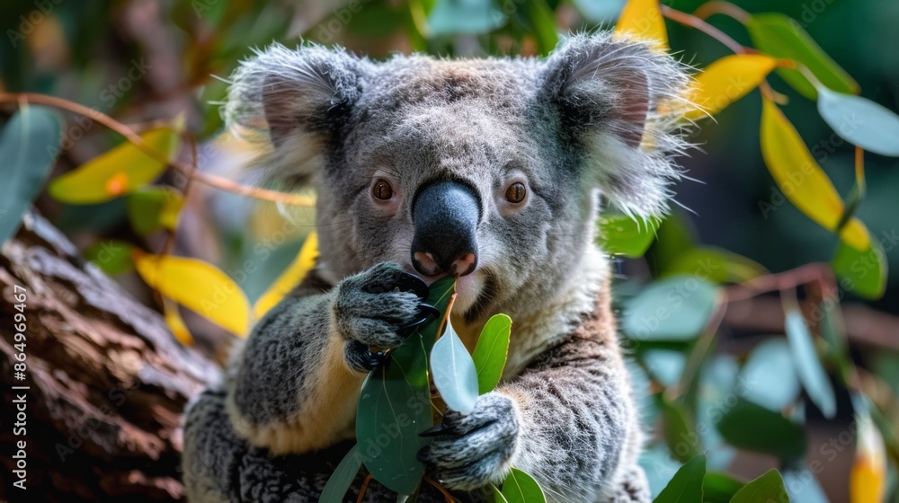 Fototapeta premium Koalas in Their Natural Habitat 