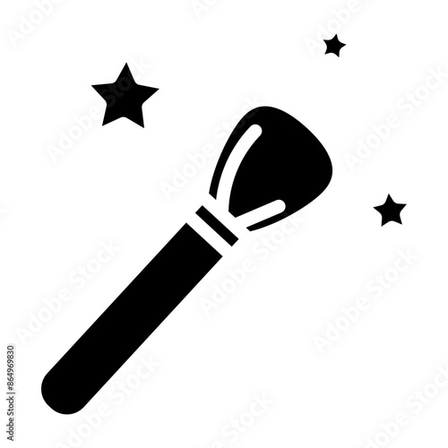 Makeup Application Techniques Vector Glyph Icon Design