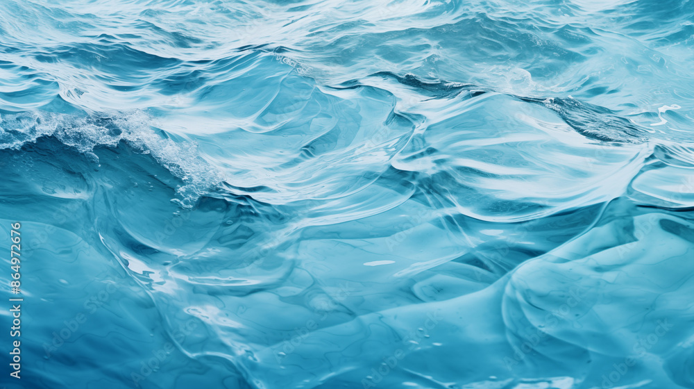 The water is calm and clear, with ripples forming on the surface The water is calm and clear, with ripples forming on the surface