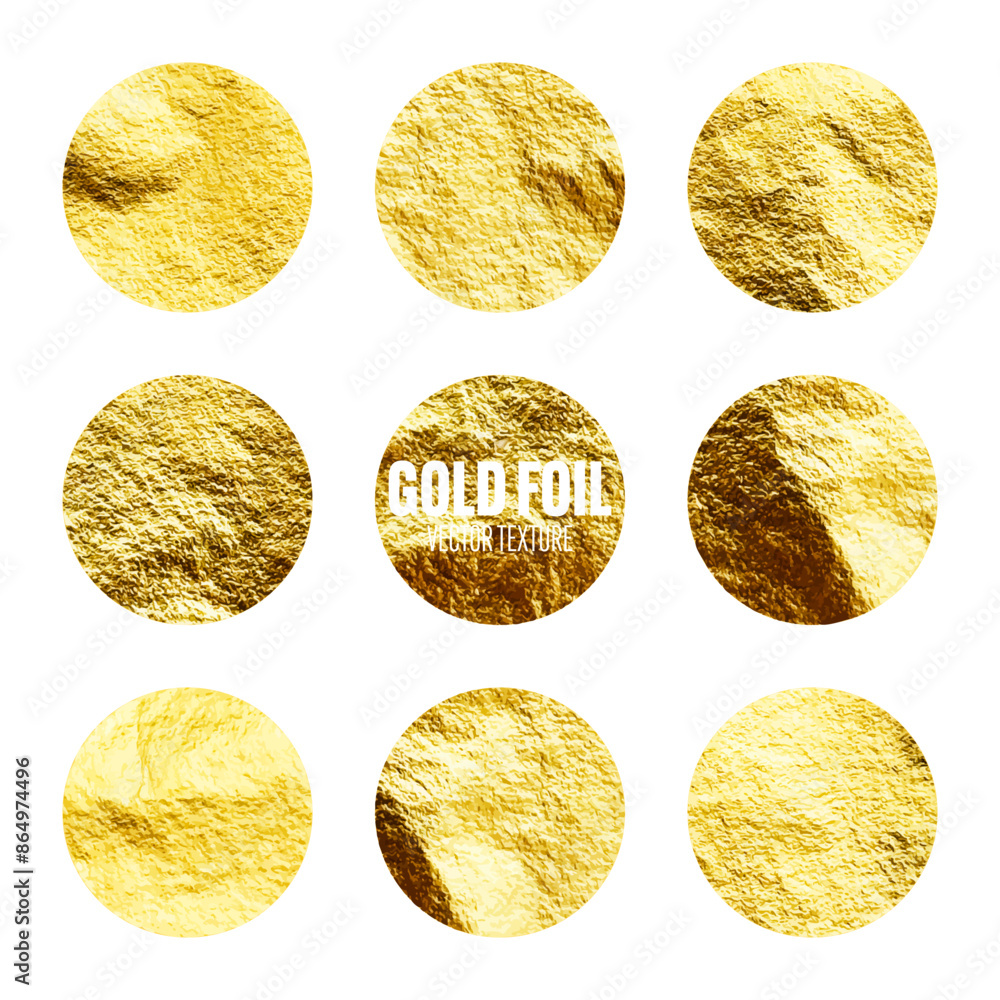 Gold foil, shiny handmade circles. Golden glittering texture, pattern. Luxury shining hand drawn background. Wedding, greeting card decoration elements. Modern minimalist art. Vector illustration Gold foil, shiny handmade circles. Golden glittering texture, pattern. Luxury shining hand drawn background. Wedding, greeting card decoration elements. Modern minimalist art. Vector illustration